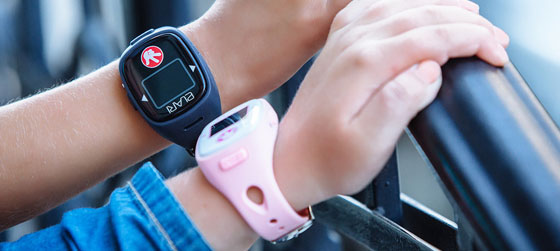 Детские GPS-часы FixiTime 2.0 черные/розовые