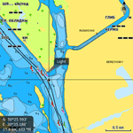 Карта реки Днепр для Lowrance и Eagle - Navionics
