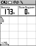 Меню Garmin Edge