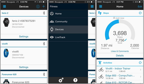 Garmin fenix 2 - Garmin Connect mobile