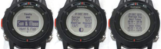 Garmin Fenix сообщает информацию о времени захода и восхода солнца и луны Garmin Fenix сообщает информацию о времени захода и восхода солнца и луны