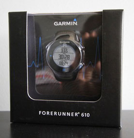 Garmin Forerunner 610- черная коробка вместо традиционной синей