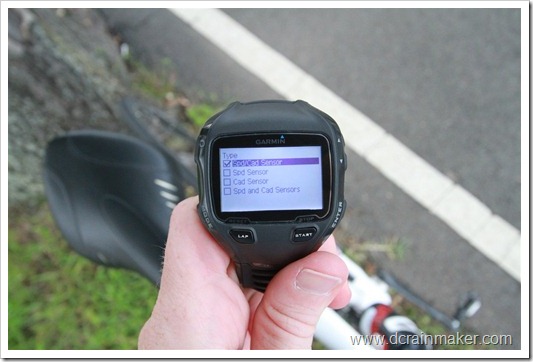 Garmin FR910XT Bike Speed Cadence Sensor Setup