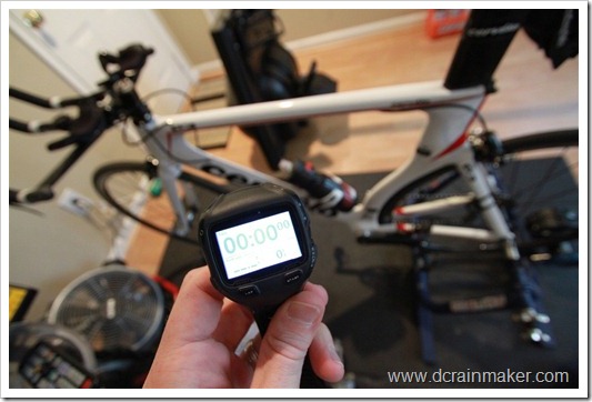 Garmin FR910XT with indoor cycling trainer