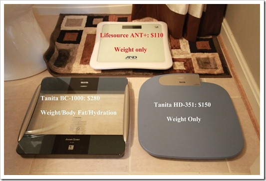 Tanita BC-1000, Lifesource Scale, Tanita HD-351 ANT+ Scales with FR910XT