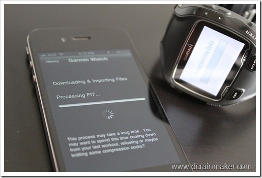 Garmin FR910XT Downloading Workouts via Wahoo Fitness iPhone Dongle