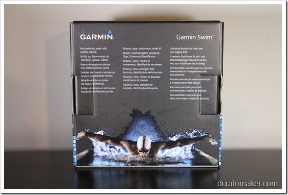 Garmin Swim Watch Back