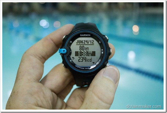 Garmin Swim - завершение тренировки