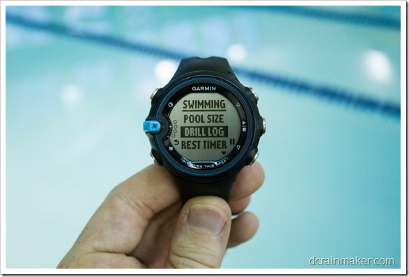 Garmin Swim - журнал упражнений