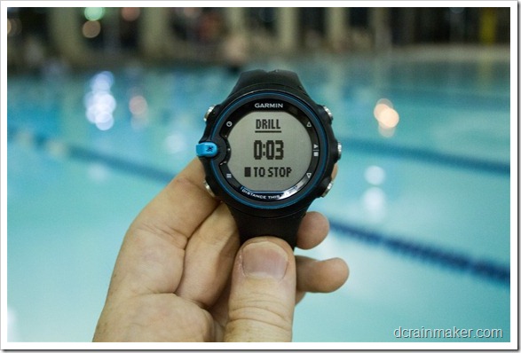 Garmin Swim - журнал упражнений