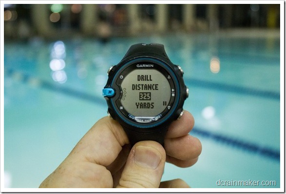 Garmin Swim - журнал упражнений