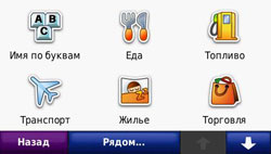GPS Garmin - Точки интереса