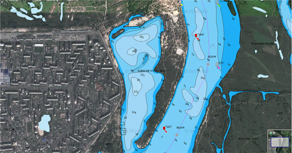 Векторная карта для Lowrance