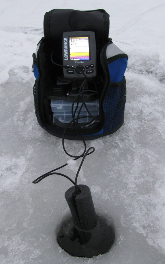 Переносной зимний комплект эхолота Lowrance - статья Юрия Орлова - Отвесное блеснение с эхолотом Переносной зимний комплект эхолота Lowrance