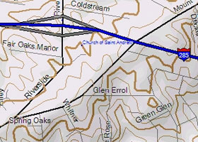 Garmins TOPO U.S. 2008 (From DEM data with Shading)