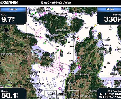 Компания Garmin анонсировала новые морские карты BlueChart® g2 и BlueChart g2 Vision