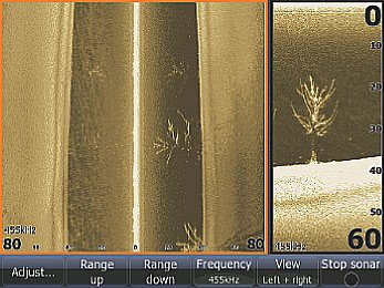 LSS-1 StructureScan SideScan and DownScan Imaging Split-Screen Viewing