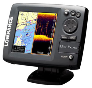 Lowrance Elite-5 DSI с нижним сканером Lowrance Elite-5 DSI с нижним сканером
