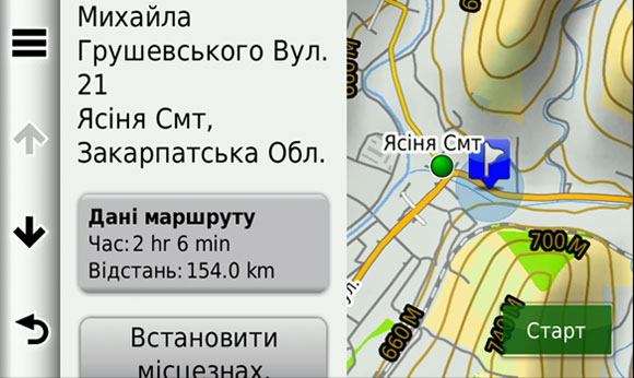 Карта НавЛюкс ТОПО - детальний адресный поиск и навигация до парадного (функция Point Addressing)