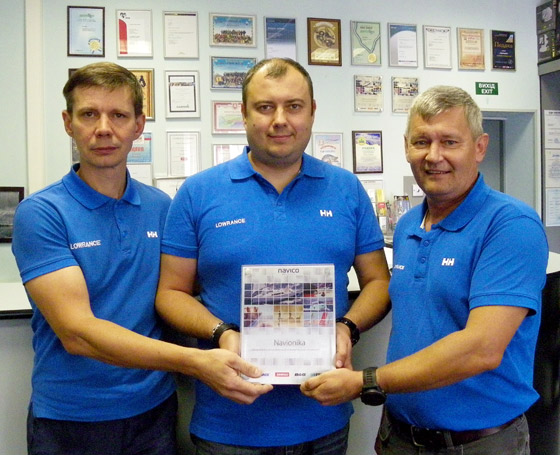 Компания Навионика признана лучшей, завоевав награду Award for Sales of Lowrance 2016