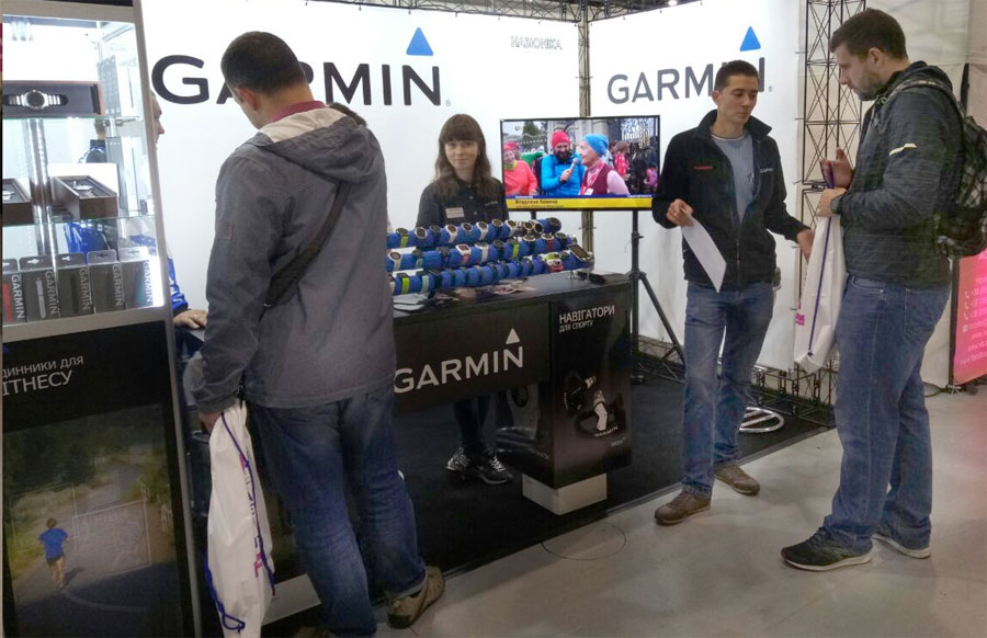 Стенд Garmin - выставка Sport Expo UA 2017 Стенд Garmin - выставка SportExpo UA Осень 2017