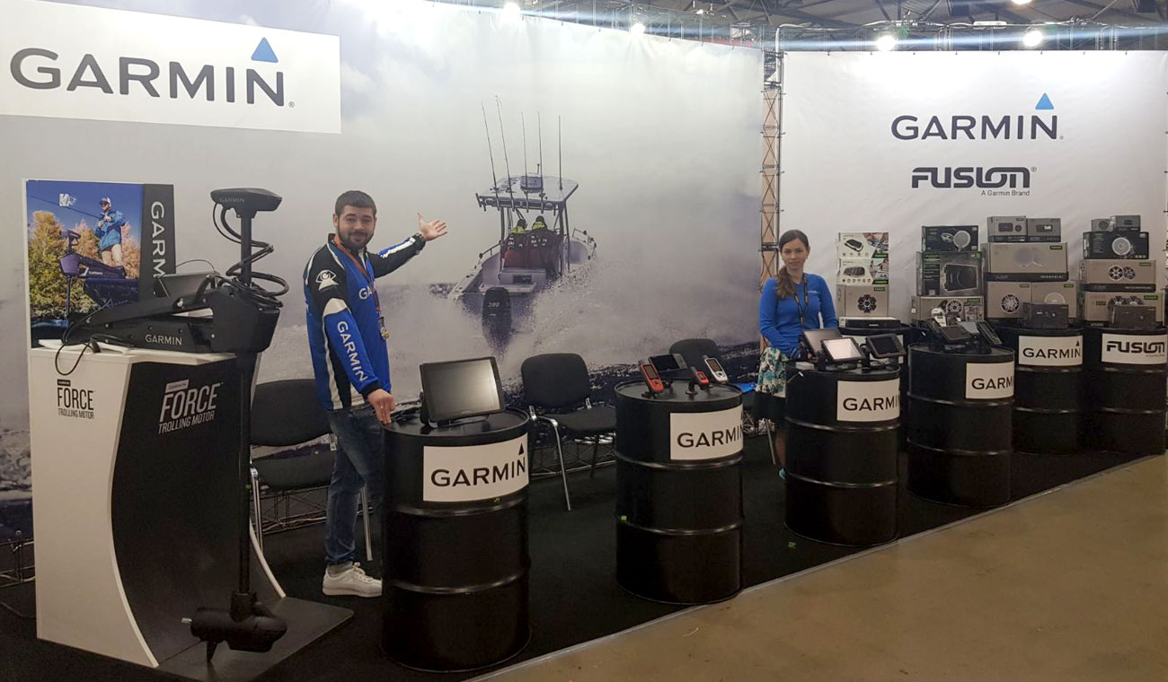 Перший день роботи виставки Риболовля. Полювання. Туризм. 2020 - Стенд Garmin