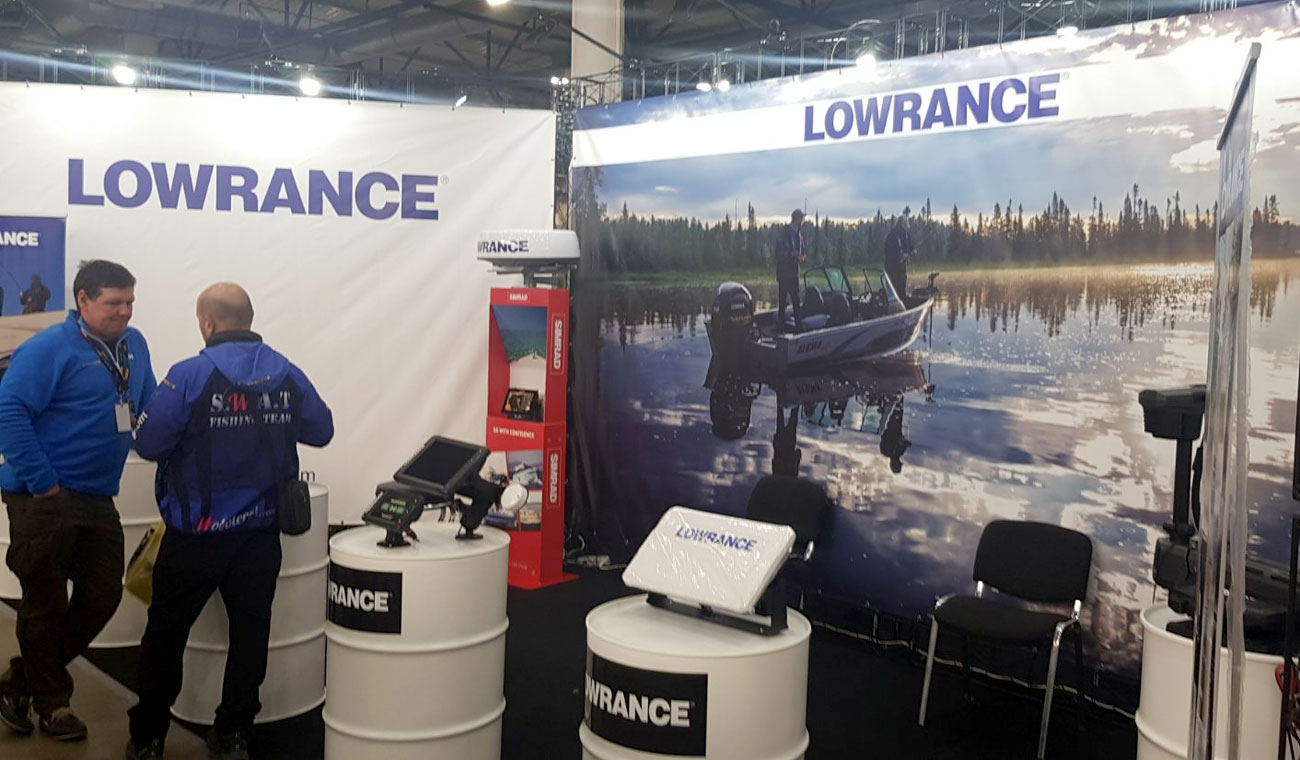 Перший день роботи виставки Риболовля. Полювання. Туризм. 2020 - Стенд Lowrance