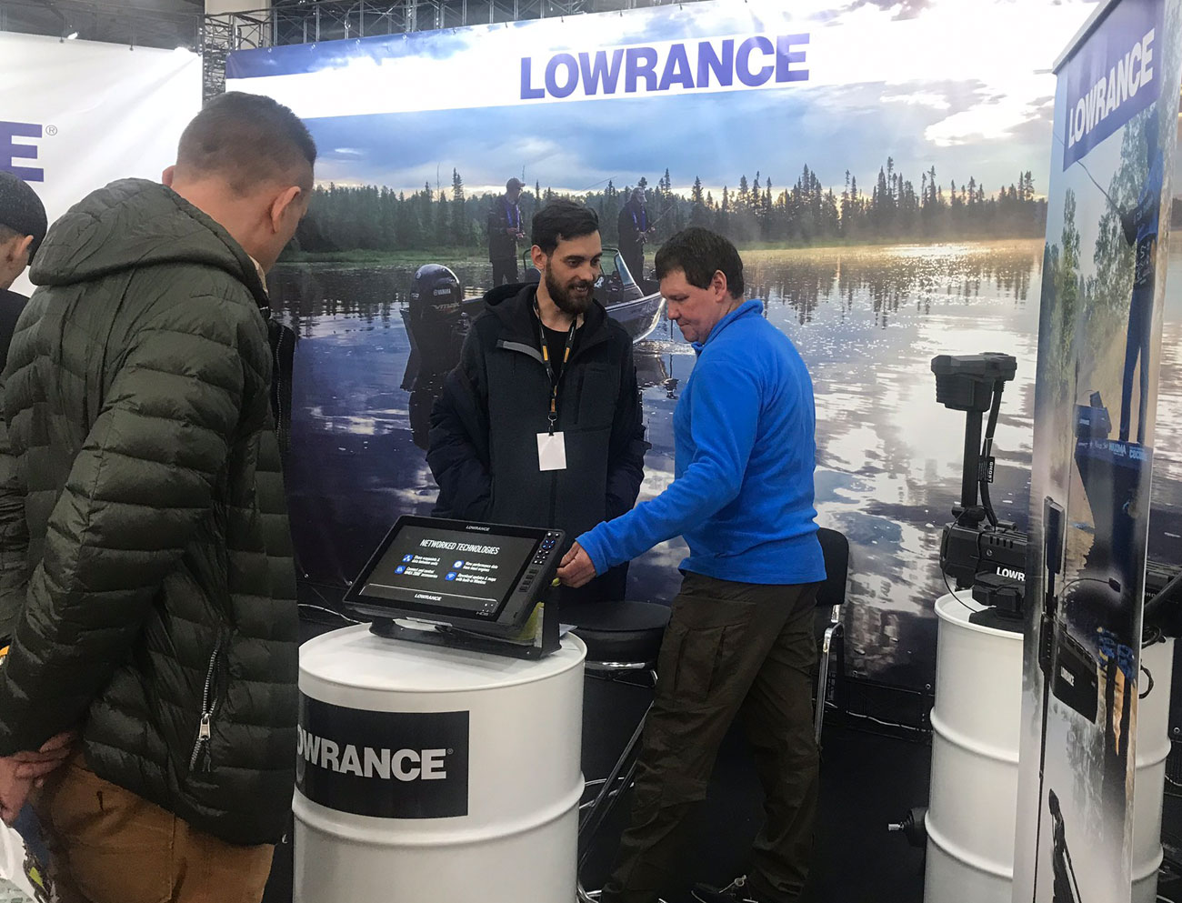 Перший день роботи виставки Риболовля. Полювання. Туризм. 2020 - Стенд Lowrance