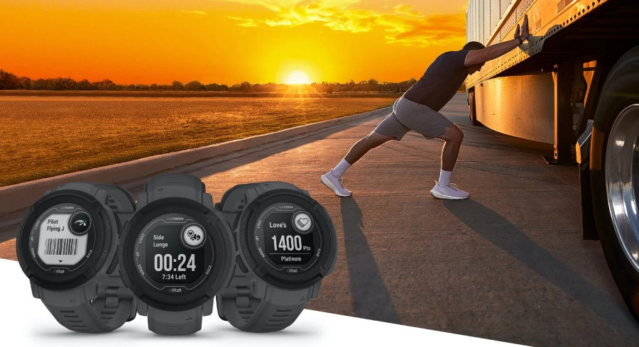 Garmin підтримує здоров’я далекобійників і додає більше зручності у дорозі з розумним годинником Instinct 2 – dēzl Edition, створеним спеціально для водіїв вантажівок