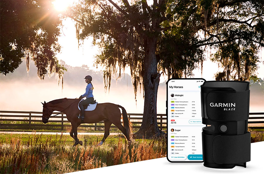 Garmin представляє систему Blaze для контролю здоров'я коней