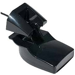 Plastic Transom Mount Transducer with Depth & Temperature (Dual Frequency, 6-pin)