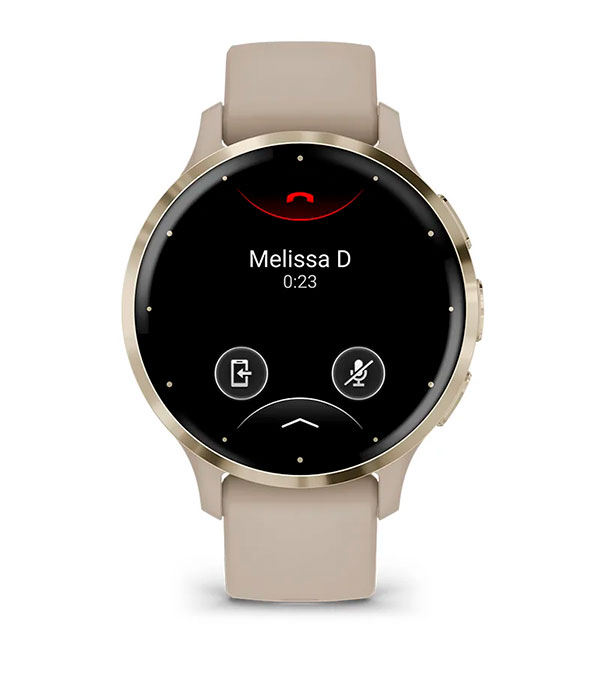Garmin Venu 3S - Вбудований динамік та мікрофон Venu 3S - Вбудований динамік та мікрофон